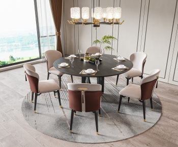 New Chinese Style Dining Table And Chairs-ID:547807932