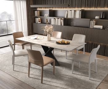 Modern Dining Table And Chairs-ID:657899421