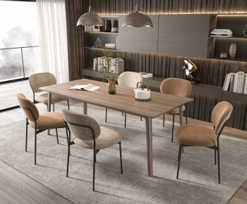 Modern Dining Table And Chairs-ID:650520092