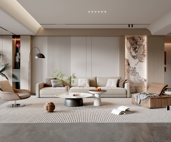 Modern A Living Room-ID:537623884