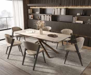Modern Dining Table And Chairs-ID:452491044