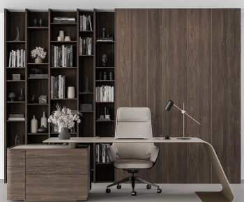 Modern Office Desk And Chair-ID:330008035