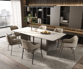 Modern Dining Table And Chairs-ID:533137085
