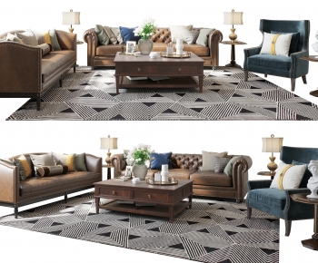 American Style Sofa Combination-ID:142957932