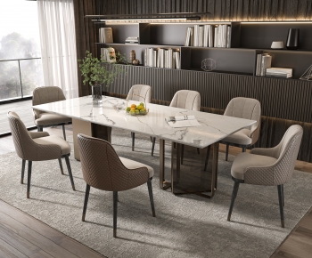 Modern Dining Table And Chairs-ID:771280054