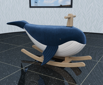 现代鲸鱼儿童椅-ID:580924035