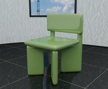 现代绿色儿童椅-ID:272871027