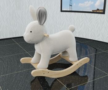 现代卡通兔子儿童玩具椅-ID:690443049