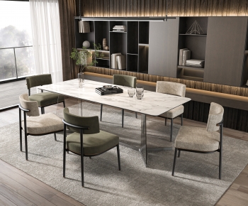 Modern Dining Table And Chairs-ID:575972085