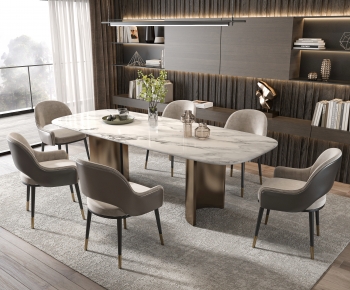 Modern Dining Table And Chairs-ID:854371077
