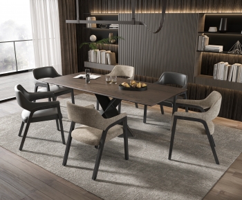 Modern Dining Table And Chairs-ID:645862107