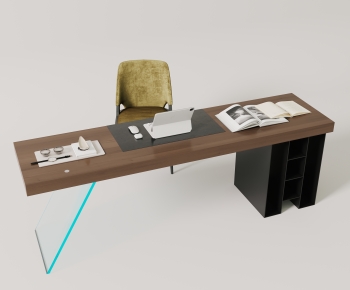 Modern Computer Desk And Chair-ID:212877998