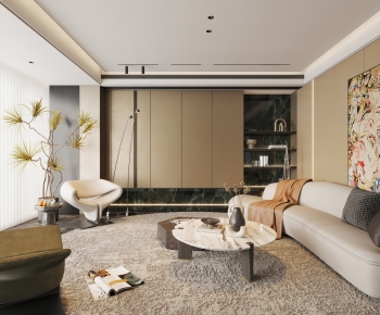 Modern A Living Room-ID:438610089