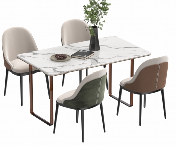 Modern Dining Table And Chairs-ID:710629949