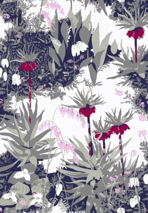 ModernAnimal And Plant Pattern Wallpaper