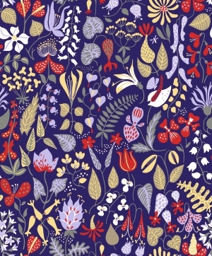 ModernAnimal And Plant Pattern Wallpaper