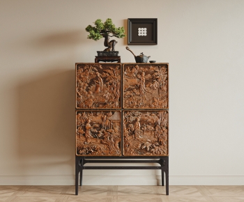 New Chinese Style Side Cabinet/Entrance Cabinet-ID:638025056