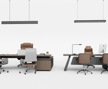 Modern Office Desk And Chair-ID:701127056