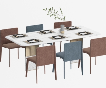 Modern Dining Table And Chairs-ID:789288046