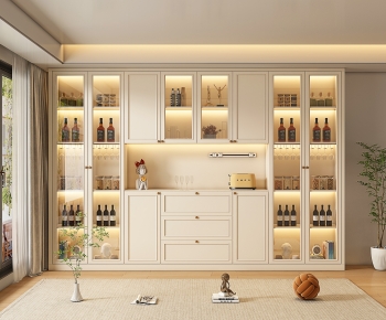 French Style Wine Cabinet-ID:212538006