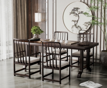 New Chinese Style Tea Tables And Chairs-ID:262751106