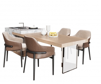 Modern Dining Table And Chairs-ID:570187098