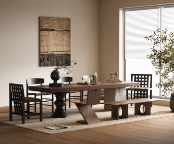 Wabi-sabi Style Tea Tables And Chairs-ID:994008062