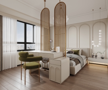 Modern French Style Bedroom-ID:637531042