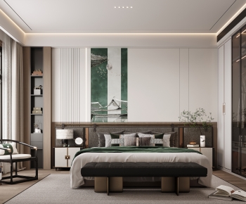 New Chinese Style Bedroom-ID:638849974