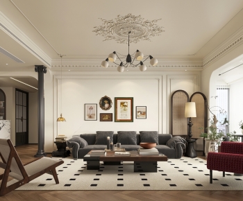 French Style A Living Room-ID:566370967