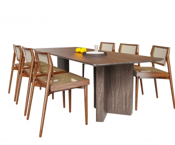 Modern Dining Table And Chairs-ID:595455887