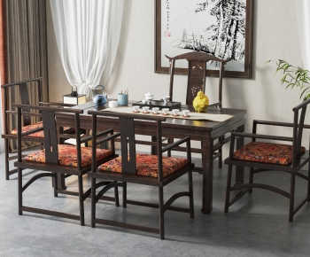 新中式茶桌椅组合-ID:500454903