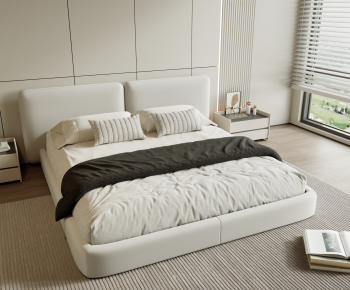 Modern Double Bed-ID:772788057