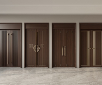 New Chinese Style Double Door-ID:713501933