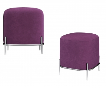 北欧紫色沙发凳-ID:981421957