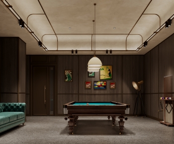 Simple European Style Billiards Room-ID:408798933