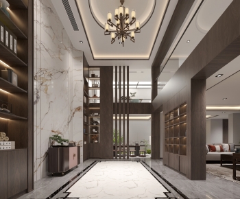 New Chinese Style Hallway-ID:486089942