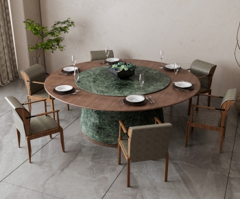 New Chinese Style Dining Table And Chairs-ID:108311894