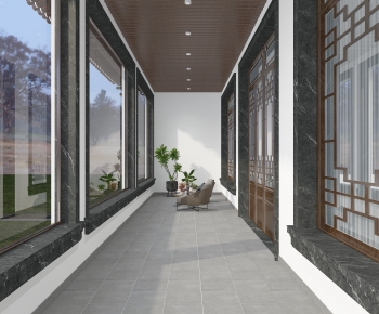 New Chinese Style Leisure Balcony-ID:510813001