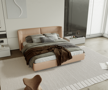 Modern Double Bed-ID:784080057