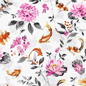 ModernAnimal And Plant Pattern Wallpaper