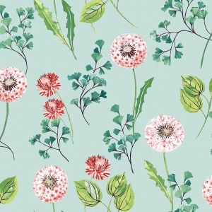 ModernAnimal And Plant Pattern Wallpaper