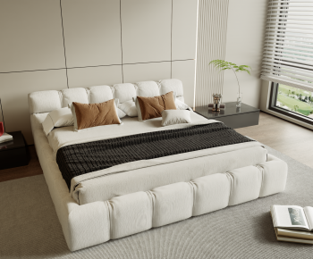 Modern Double Bed-ID:722475051