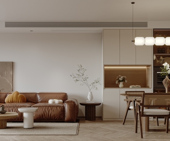 Modern Wabi-sabi Style A Living Room-ID:980593922