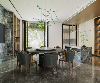 New Chinese Style Dining Room-ID:627319863