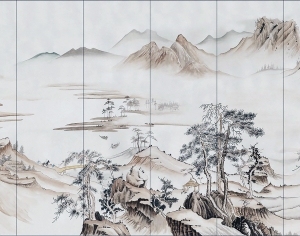 中式新中式壁纸壁画-ID:5833148