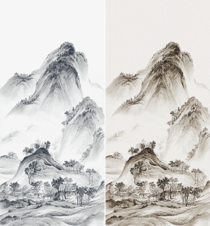 中式新中式壁纸壁画-ID:5833192