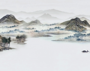 中式新中式壁纸壁画-ID:104789798