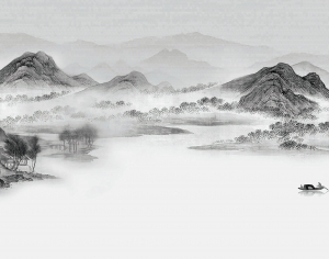 中式新中式壁纸壁画-ID:743804936