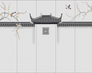 中式新中式壁纸壁画-ID:5833248